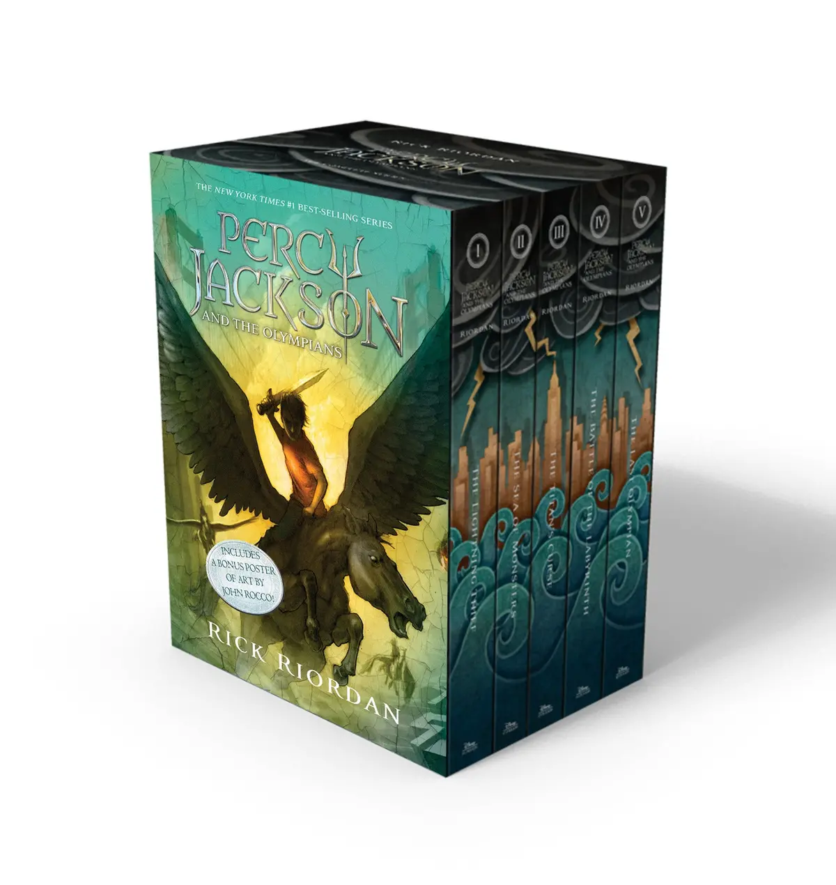 Percy Jackson 5-Book Paperback Set With Exclusive Poster 1