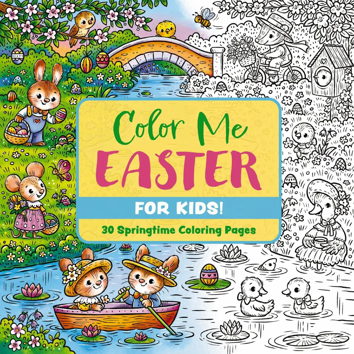 Color Me Easter: Springtime Coloring Extravaganza - Kids Paperbook 1