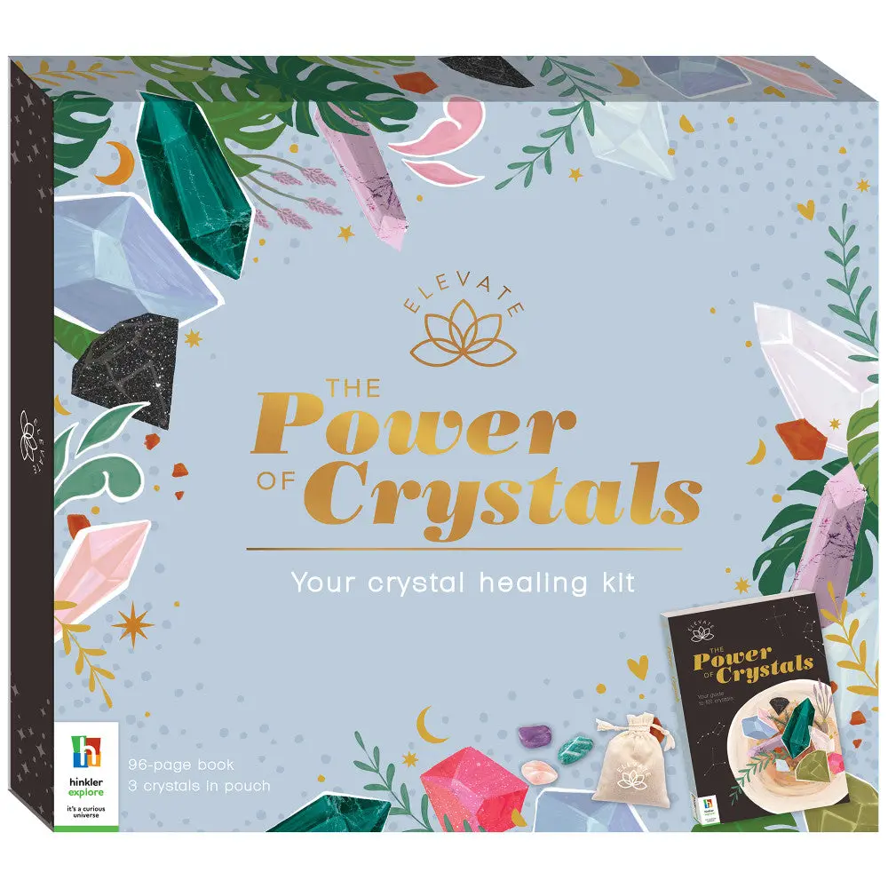 Elevate Crystal Healing Kit - Adult Spirituality With Guidebook And Crystals 1
