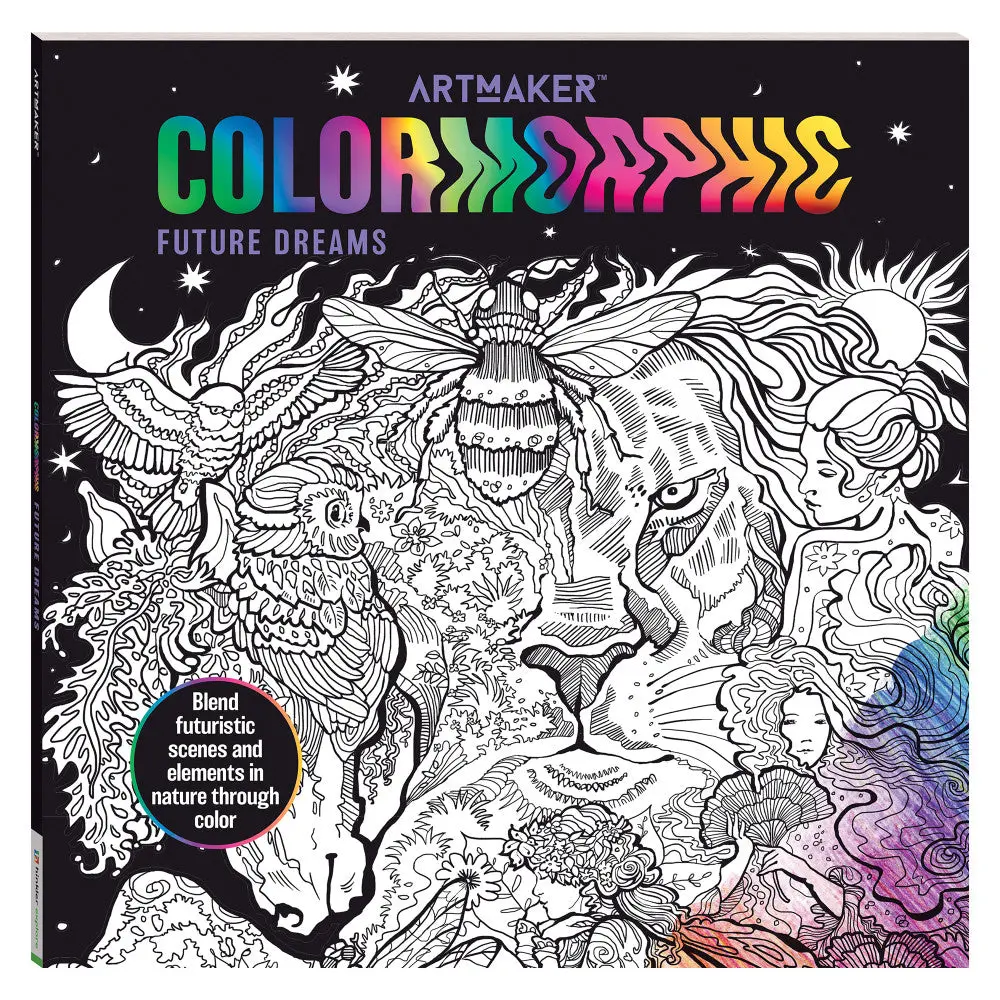Art Maker Colormorphic Future Dreams Adult Coloring Book 1