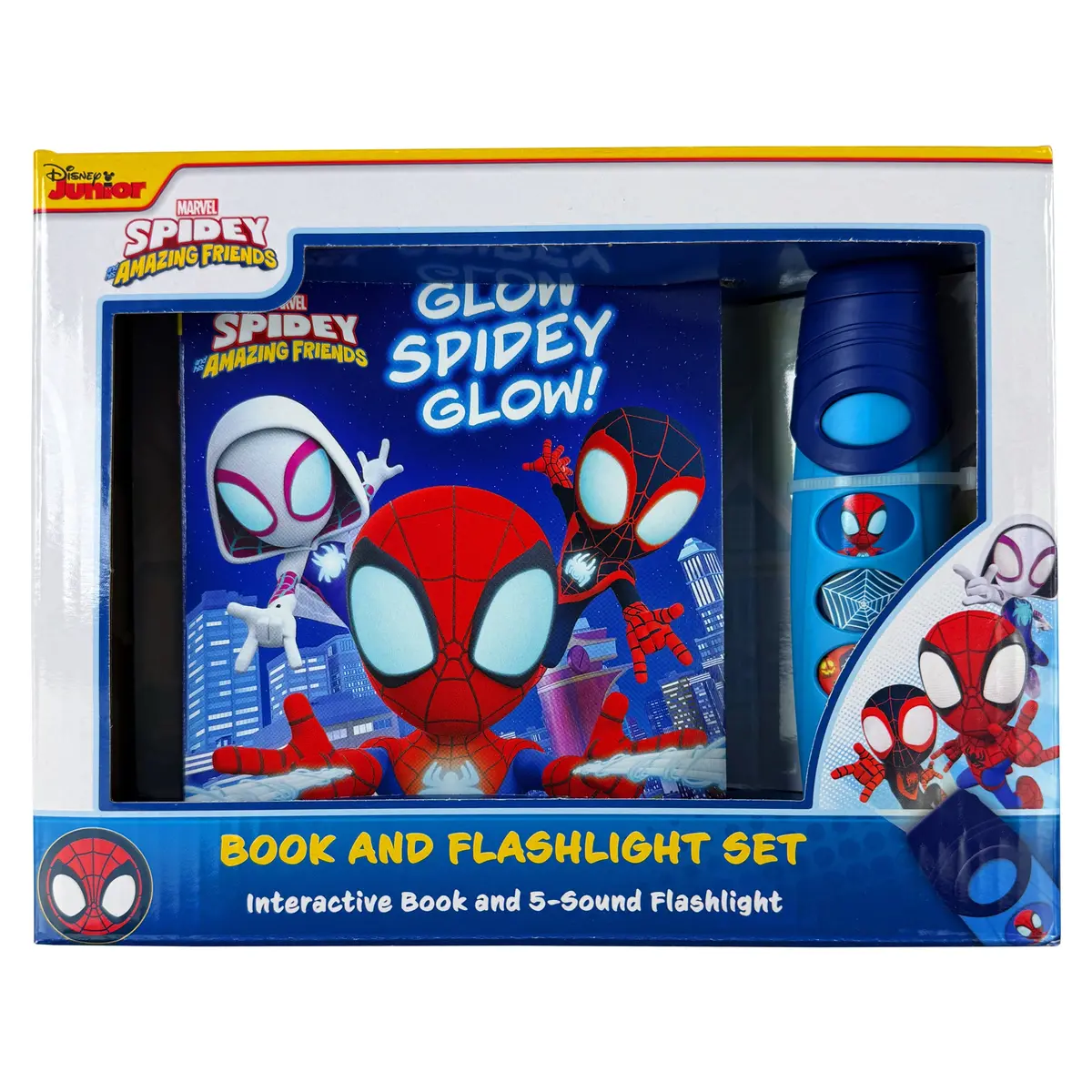 Disney Junior Marvel Spidey And His Amazing Friends: Glow Spidey Glow! Interactive Storybook With Flashlight 1