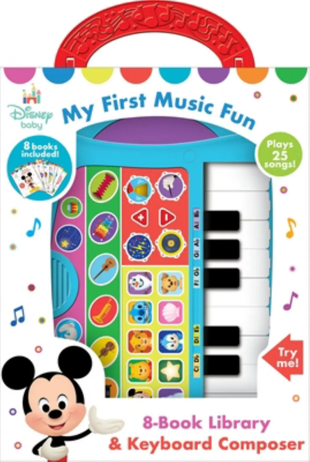 Disney Baby My First Music Fun 8-Book Library With Keyboard Composer 1