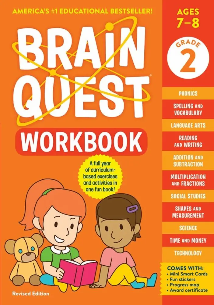 Brain Quest 2Nd Grade Workbook - Revised Edition With Interactive Tech 1