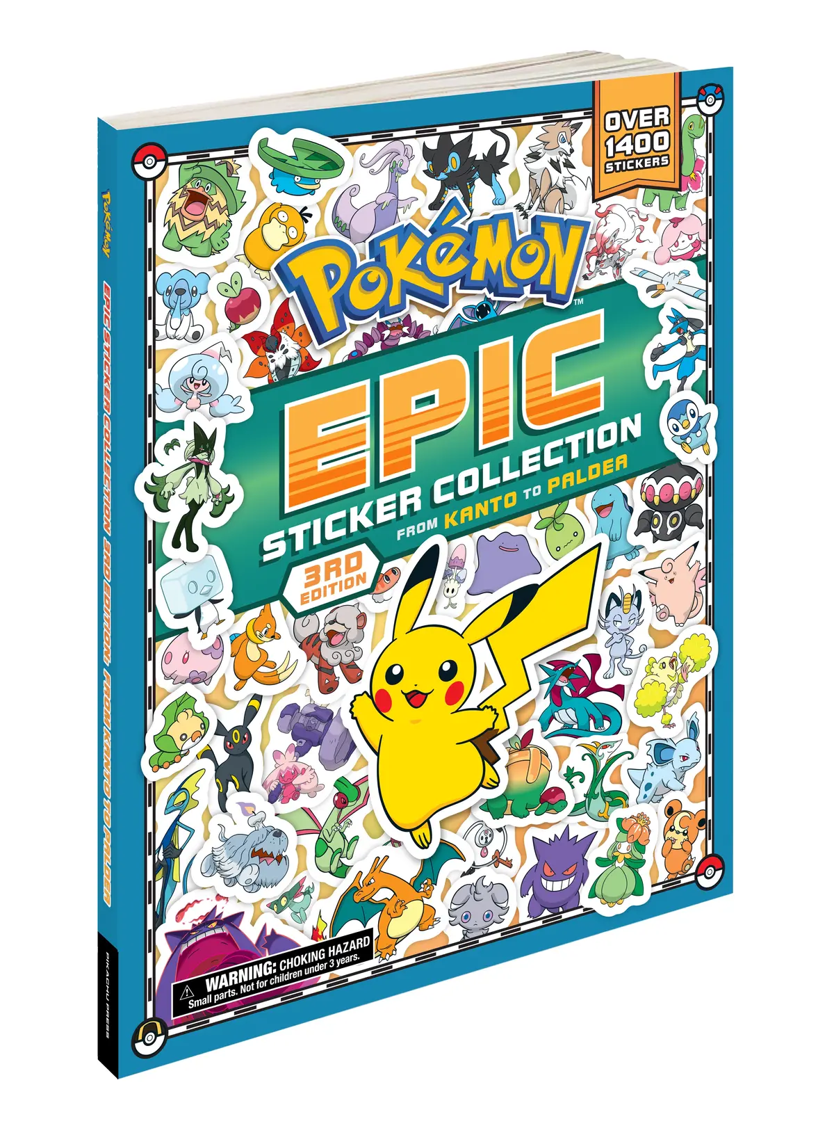 Pokémon Epic Sticker Collection: From Kanto To Paldea, 3Rd Edition Paperback 1