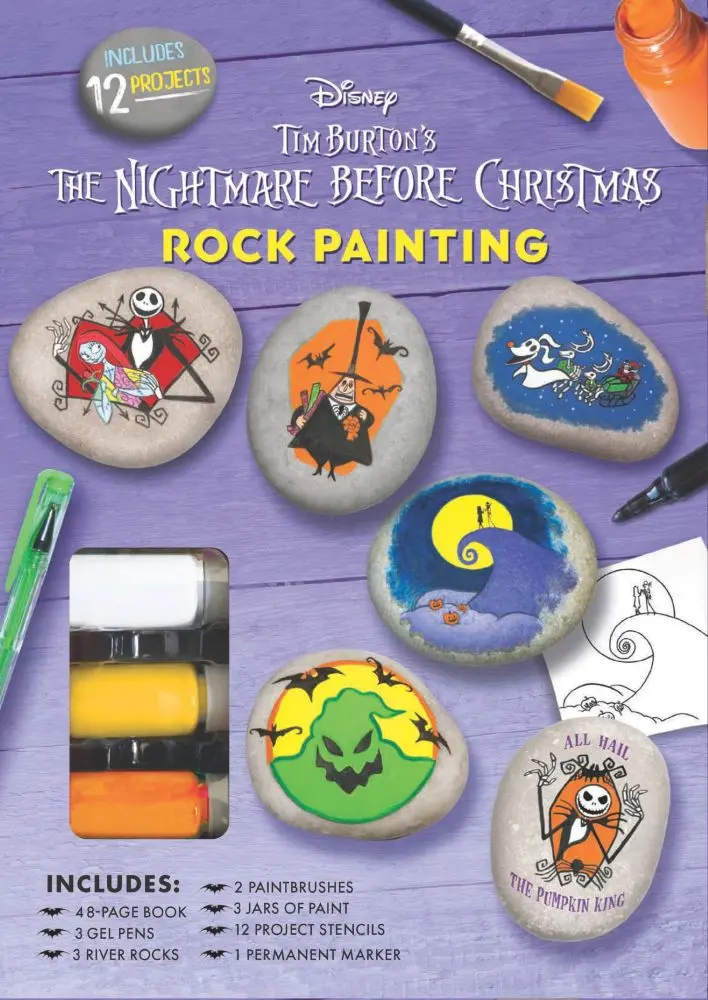 Disney Tim Burton's The Nightmare Before Christmas Rock Painting Kit 1