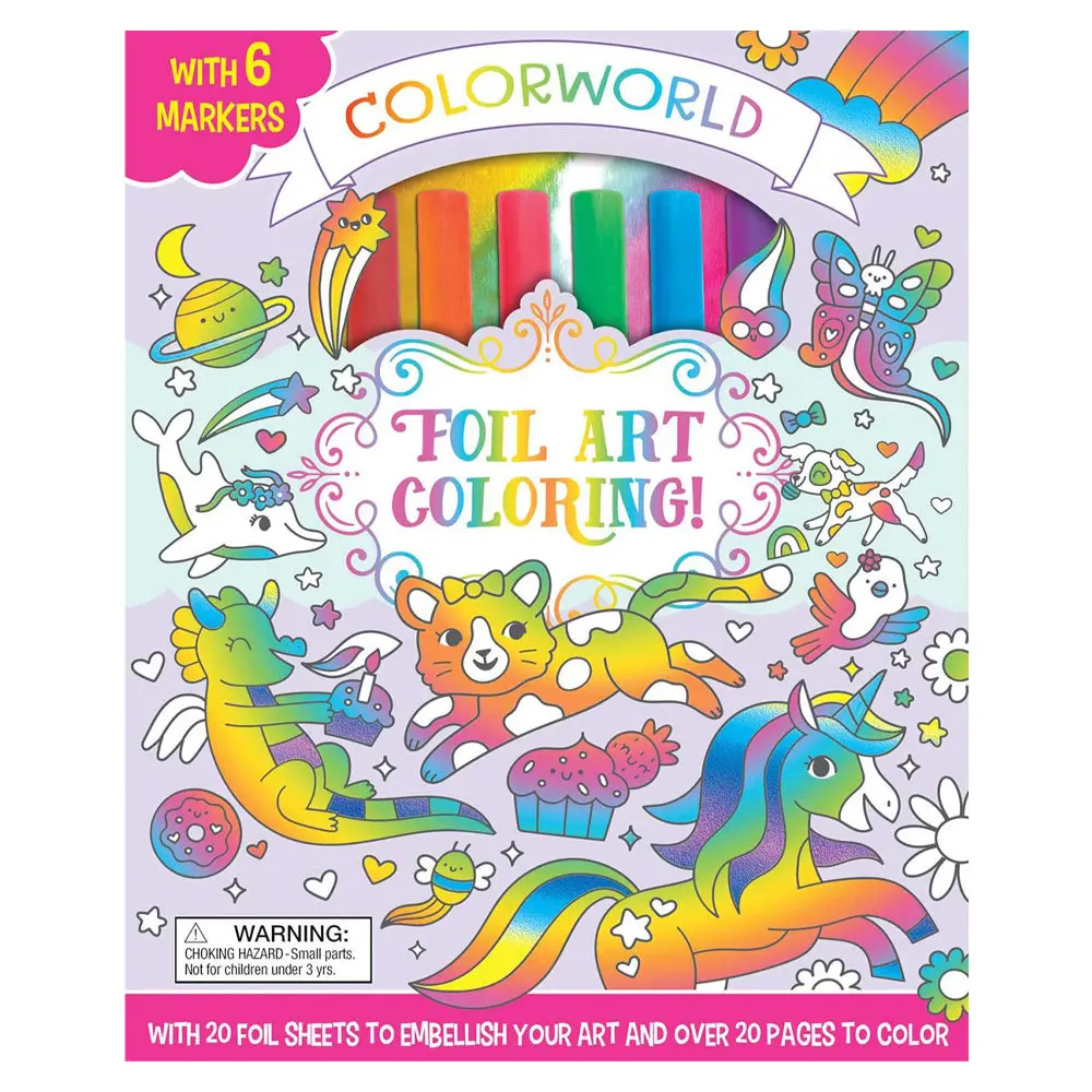 Colorworld Foil Art Sparkle & Shine Coloring Kit 1