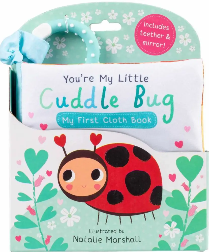 You're My Little Cuddle Bug Cloth Book And Teether Gift Set 1