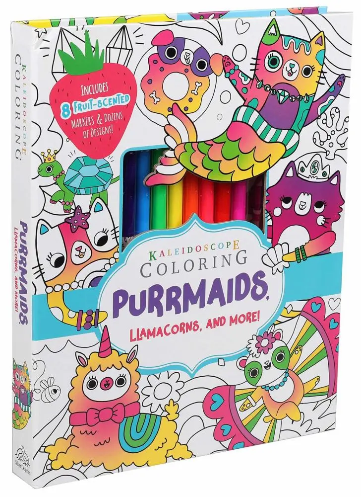Kaleidoscope Coloring: Purrmaids & Llamacorns Adventure 1