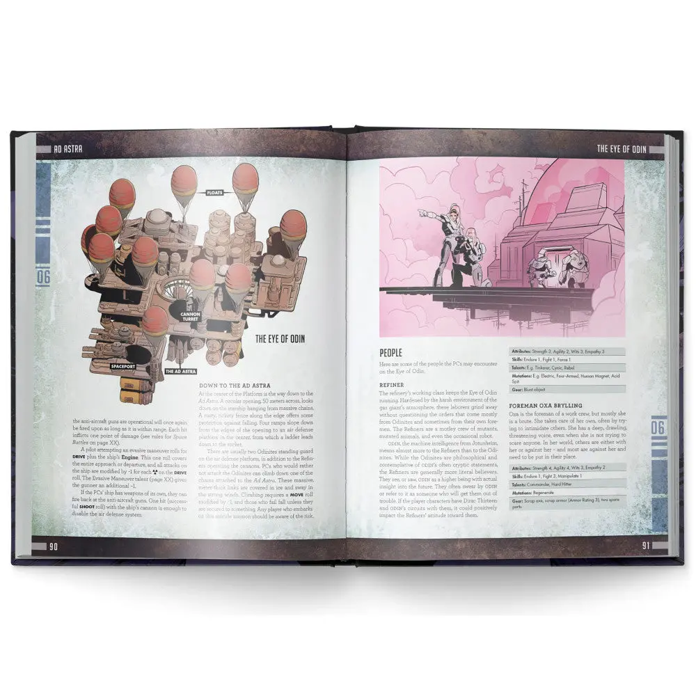 Mutant: Year Zero - Ad Astra Expansion, Hardcover Rpg Book 2