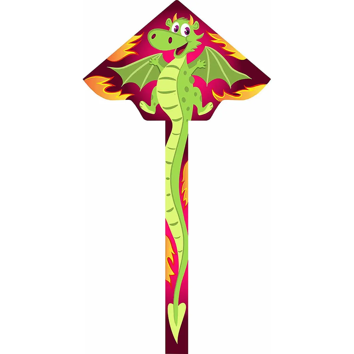 Sleek Simple Flyer Cinder - Vibrant Fun Wind Kite 1