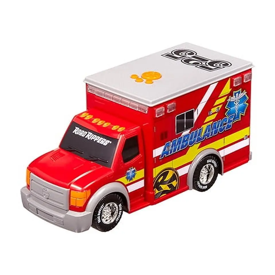 Rush & Rescue Motorized 12-Inch Ambulance With Lights And Sounds 1