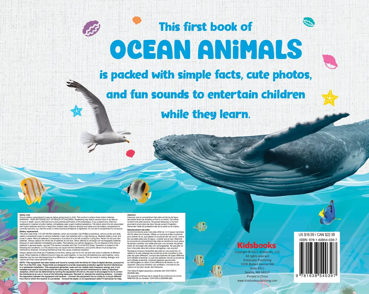 Ocean Discovery 5-Button Sound Board Book By Kidsbooks Publishing 1
