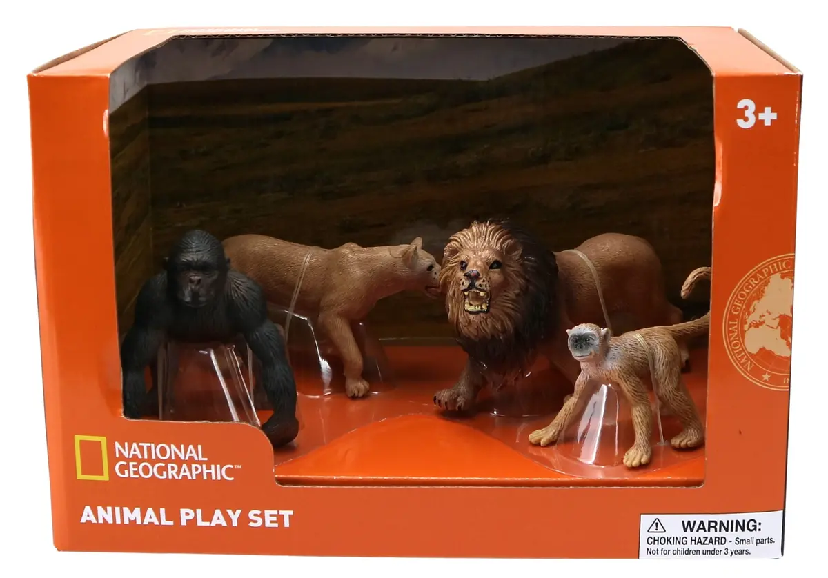 National Geographic Jungle Majesty Figurine Playset, 4 Pc 1