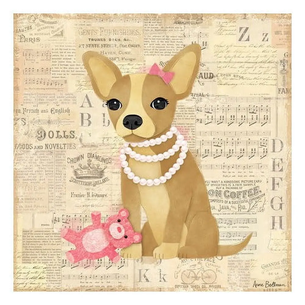 Oopsy Daisys 10 Inch Chihuahua Girl Canvas Wall Art 1