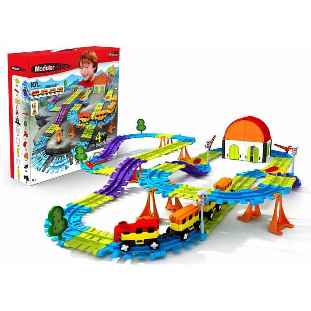 Modular Toys Usa 3D Express Kit - Colorful Railroad Adventure Set 1