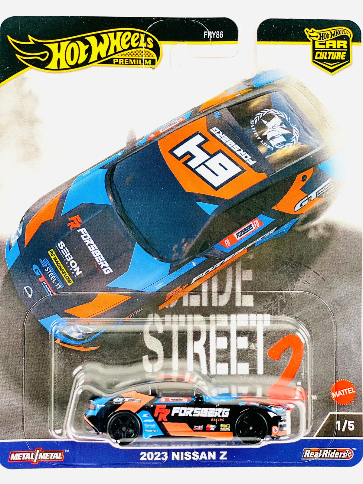 Hot Wheels 2023 Slide Street 2 Case H 2023 Nissan Z - Damaged Card 1