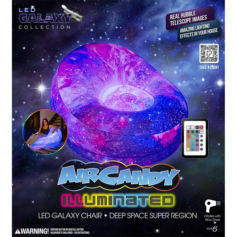 Poolcandy Illuminated Galaxy Led Blochair - Deep Space Pink 1
