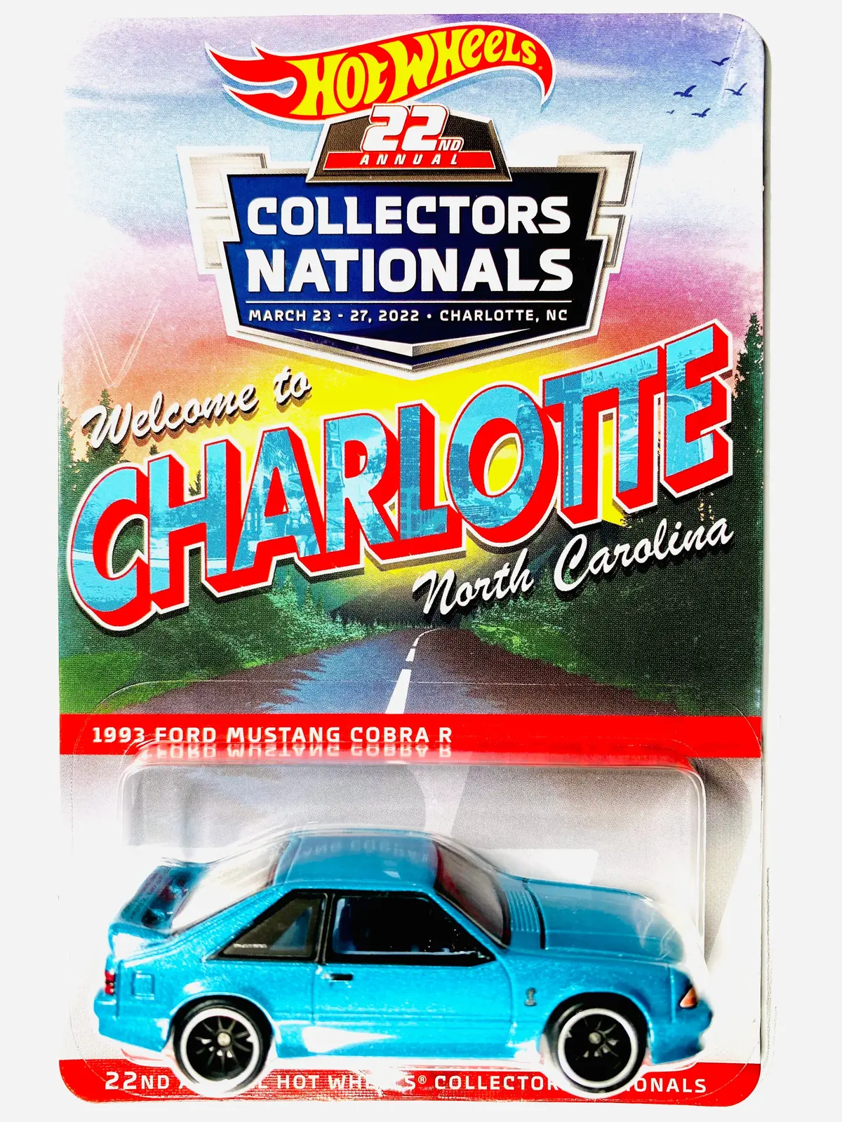 Hot Wheels 2022 22Nd Collectors Nationals Convention Charlotte, Nc Dinner 1993 Ford Mustang Cobra R Ibv/Sample 1