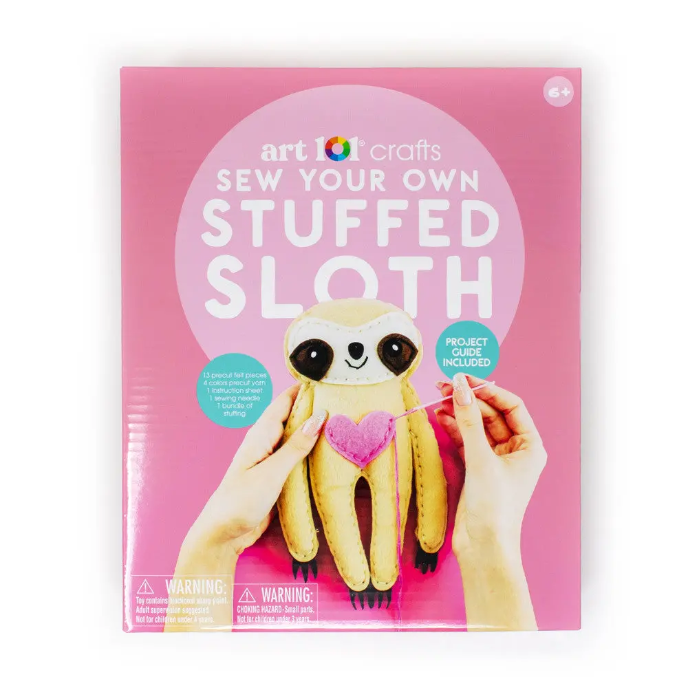 Art 101 Diy Sloth Sewing Kit - Create Your Own Stuffed Animal 1