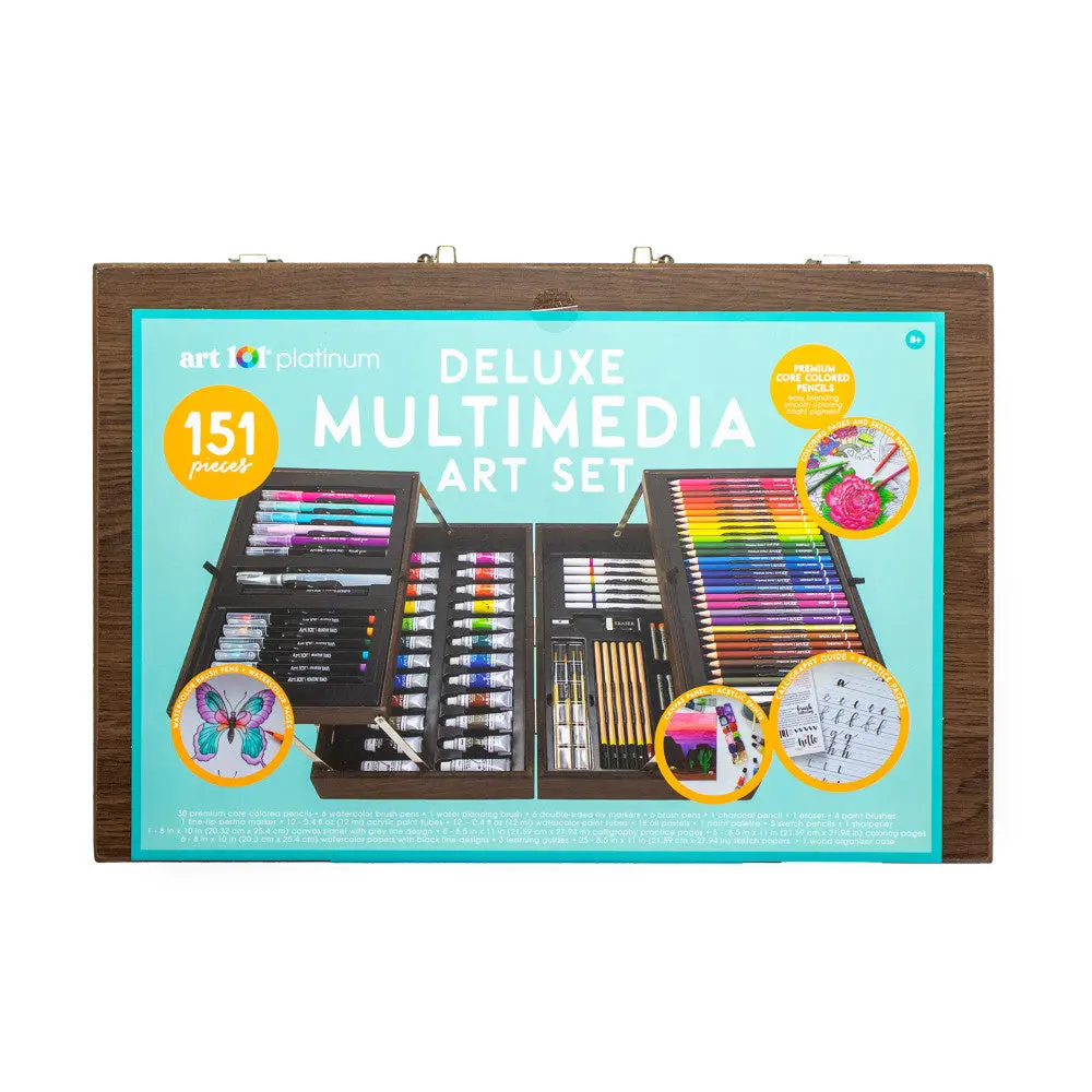 Art 101 Deluxe Multimedia Artist Set - 151-Piece Collection 1