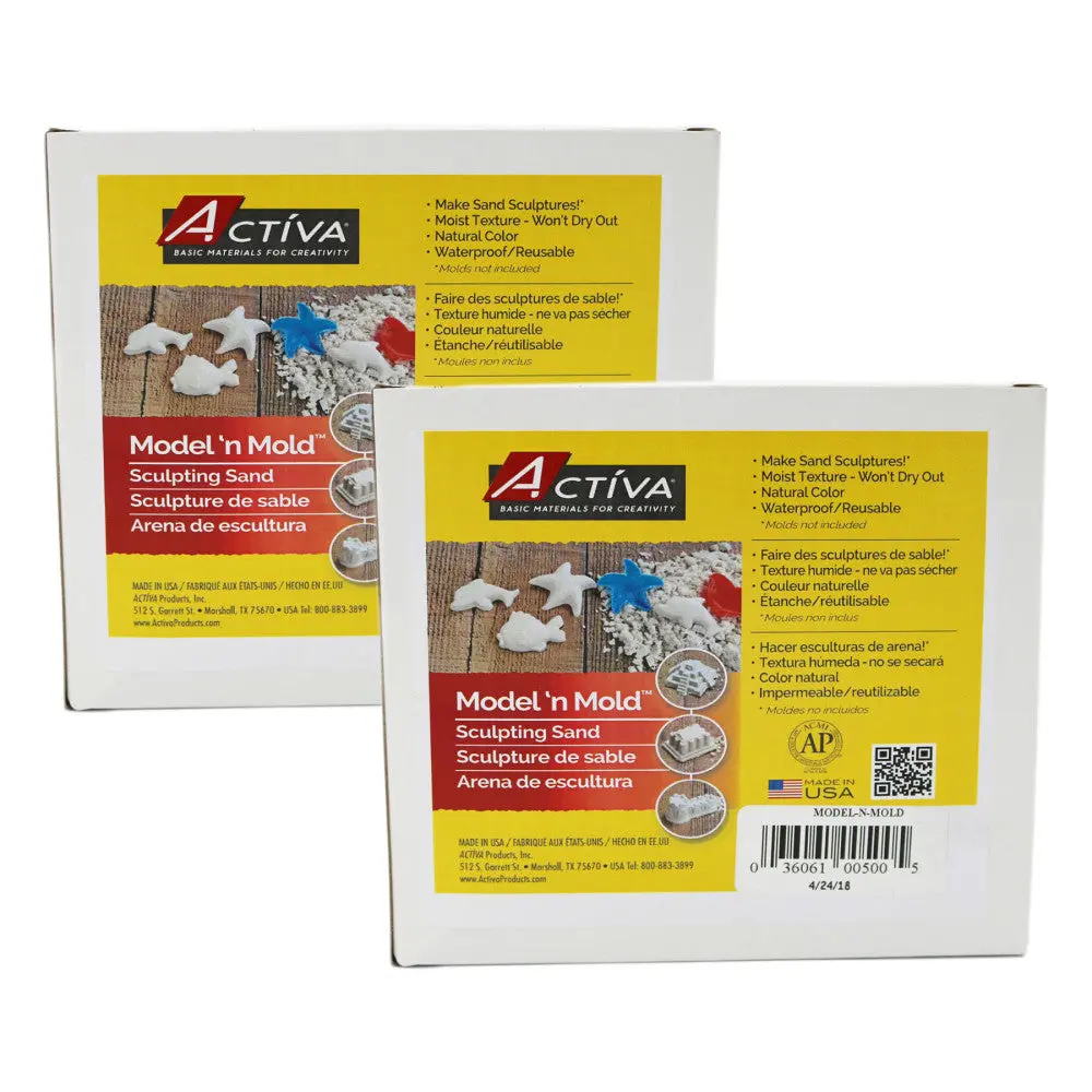 Actíva - Model 'N Mold Sculpting Sensory Sand - Dual Pack 1