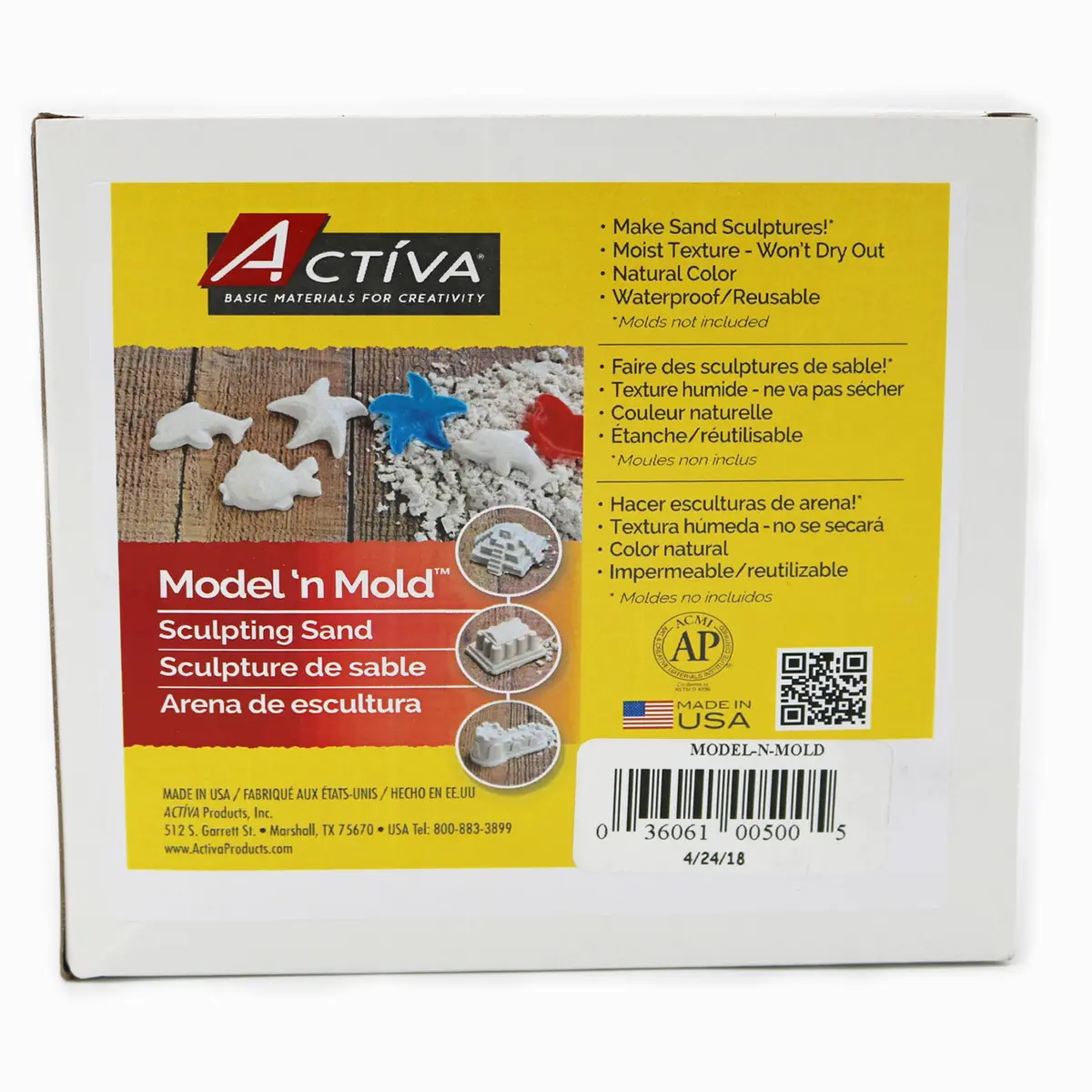 Actíva Model 'N Mold Sculpting Sensory Sand, 3 Lbs - Imagination Unearthed! 1
