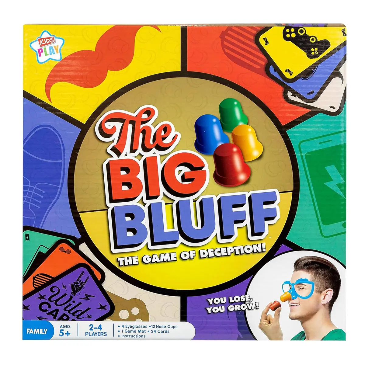 Anker Art The Big Bluff Family Nose Cup Game - 4 Player Set 1