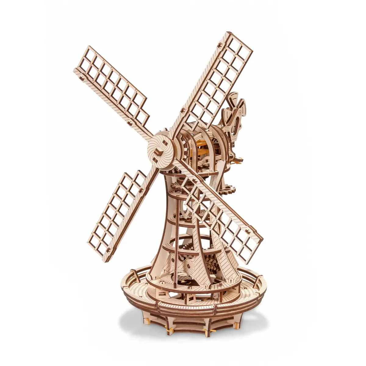 Ewa Eco-Wood-Art Windmill 3D Wooden Stem Construction Kit - Mechanical Model 1