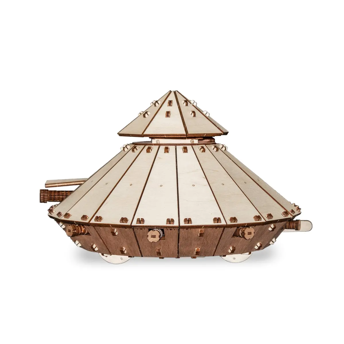 Ewa Eco-Wood-Art Da Vinci Tank 3D Wooden Stem Construction Kit 1