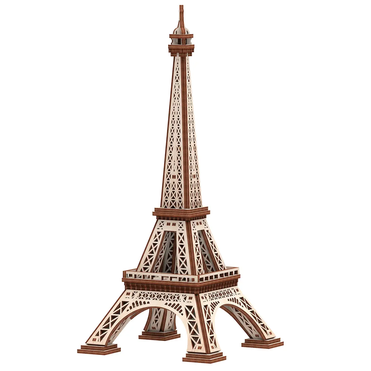Mr.Playwood Eiffel Tower Wooden 3D Puzzle - Eco-Friendly Stem Building Kit 1