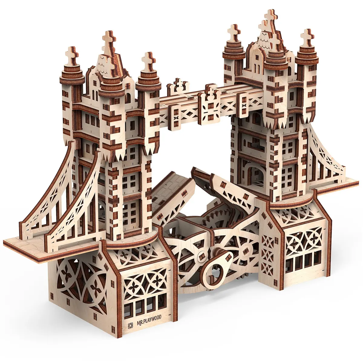 Mr.Playwood Tower Bridge S 3D Wooden Stem Puzzle 1