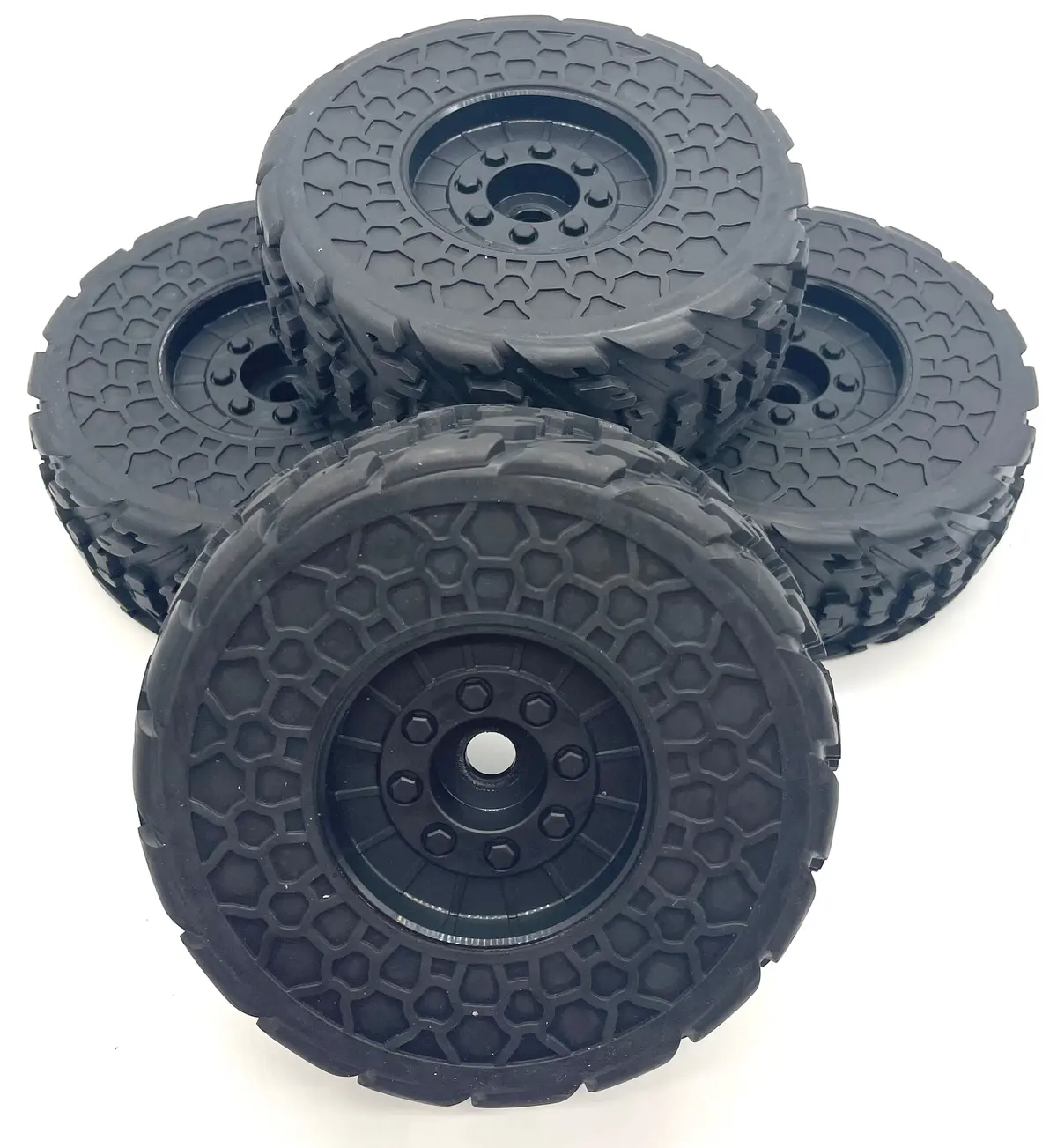 Arrma Fireteam 6S Blx  - Tires & Wheels (Dboots Glued Black Ara7618 1