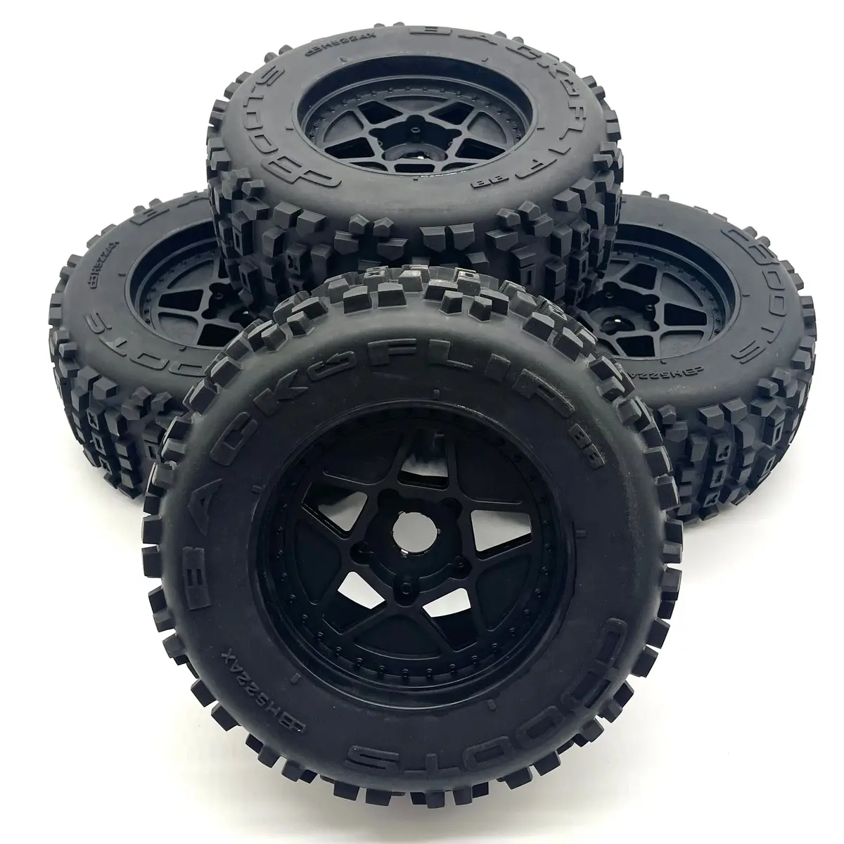 Outcast 8S Exb - Tires & Wheels (Tyres Rims Dboots Backflip Glued Arrma Ara5210v2 1