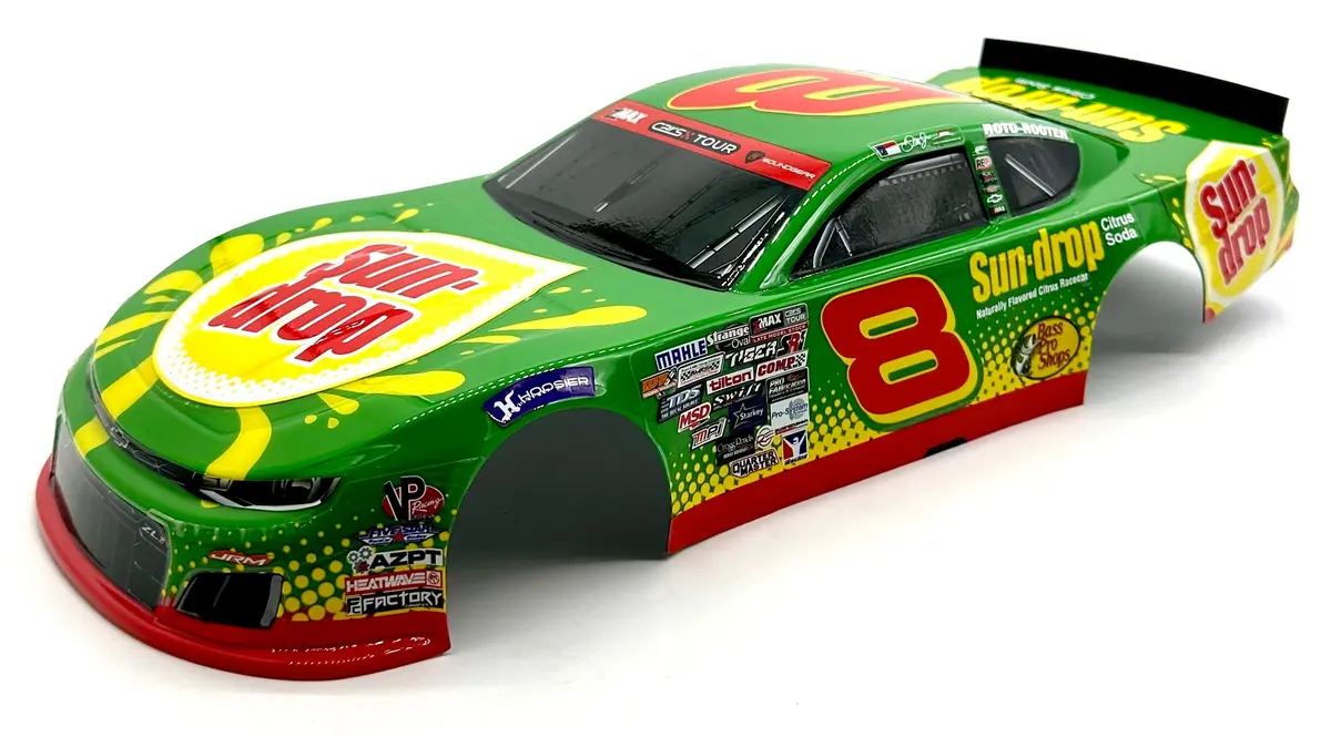 Losi Asphalt Late Model - Body (Sun Drop Asphalt Late Model #8 Body: Grom (Los-3104T1) 1