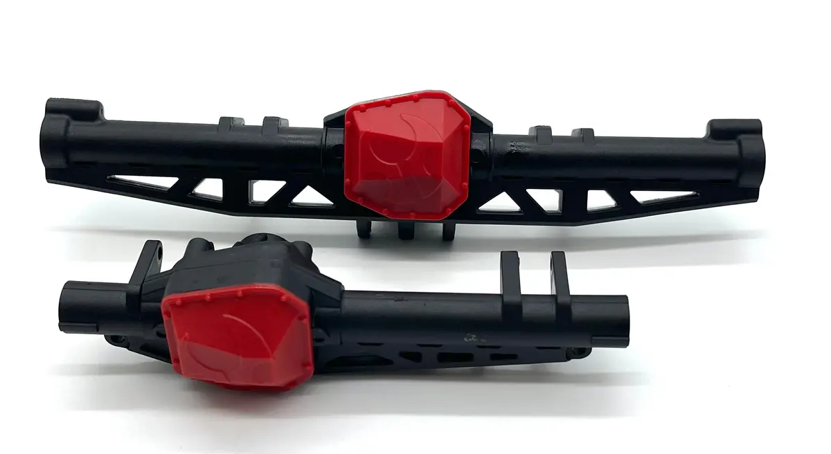 Axial Scx-10 Iii Cj-7 Axle Housings (Axi232024;Axi232025;Axi232063) W/Diff Covers Axi03008 1