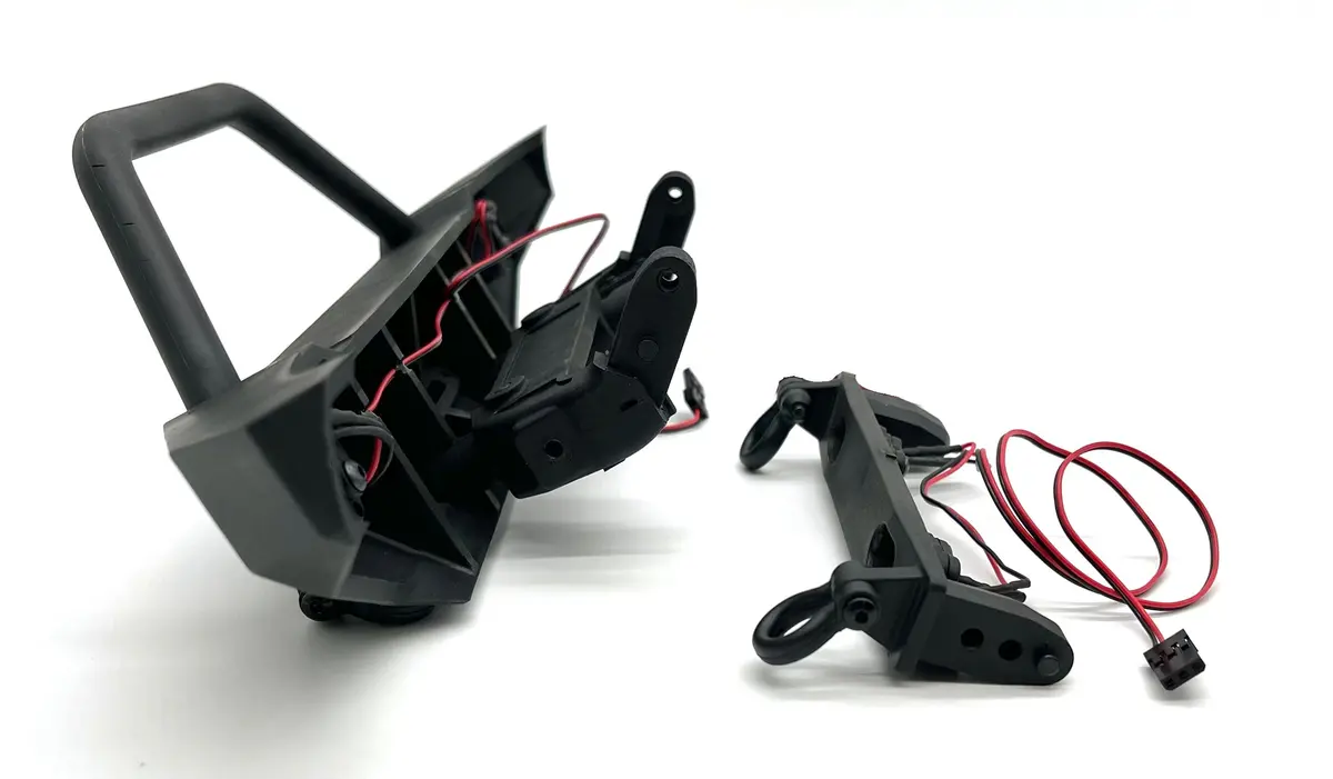 Axial Scx6 Trail Honcho Bumpers, Front And Rear With Light Set Axi05001 1