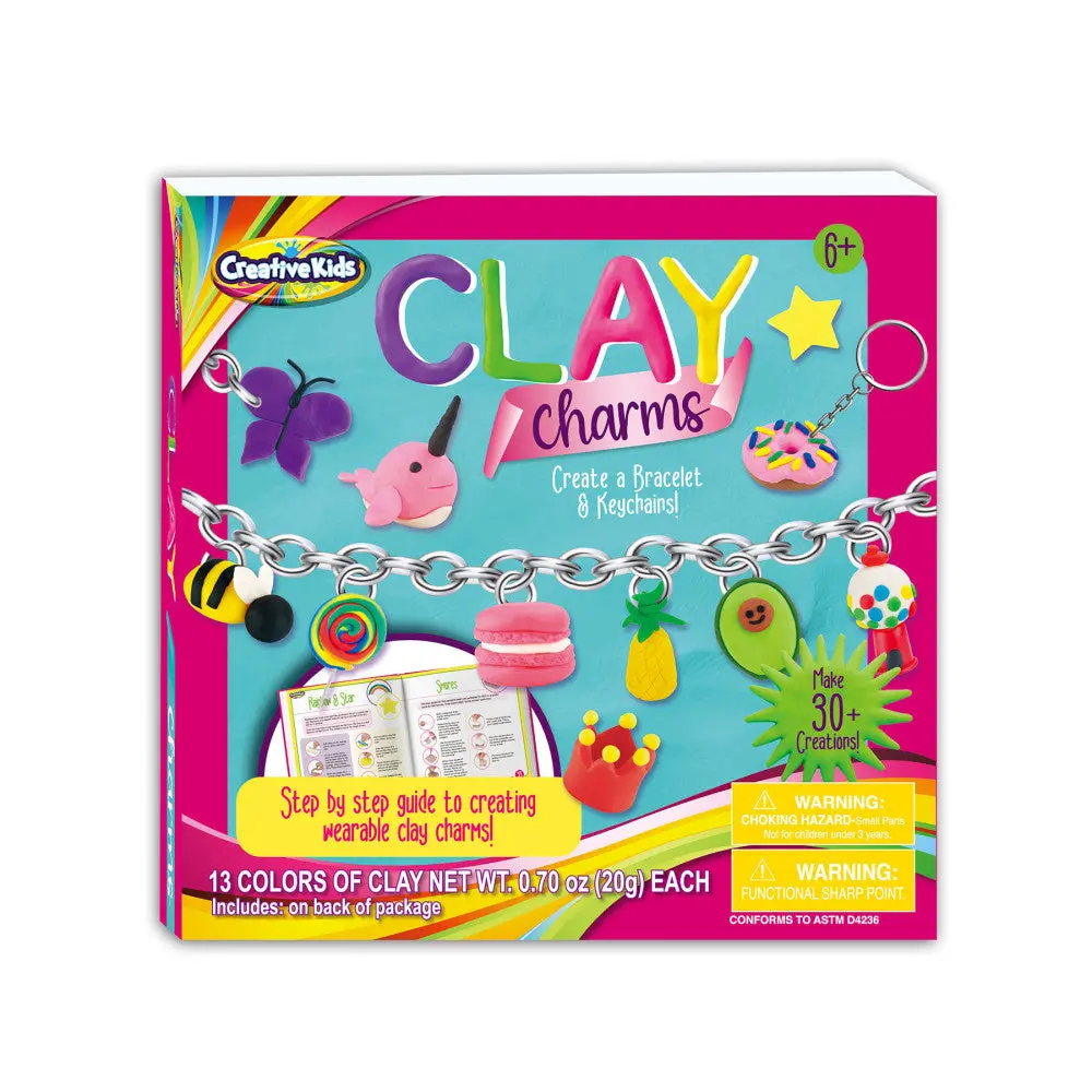 Creative Kids Clay Charms Kit - Sculpt & Design Over 30 Charms 1