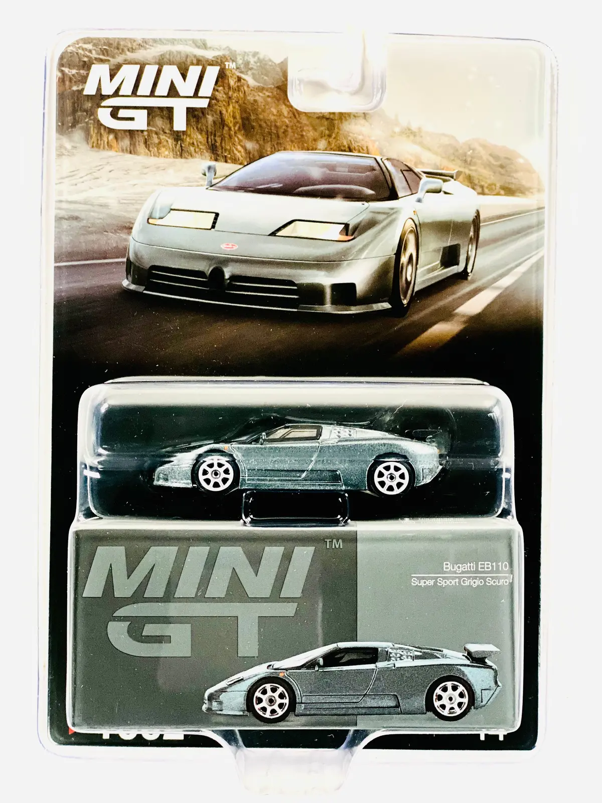 Mini Gt Mijo Exclusive Bugatti Eb110 Super Sport Grigio Scuro #1002 1