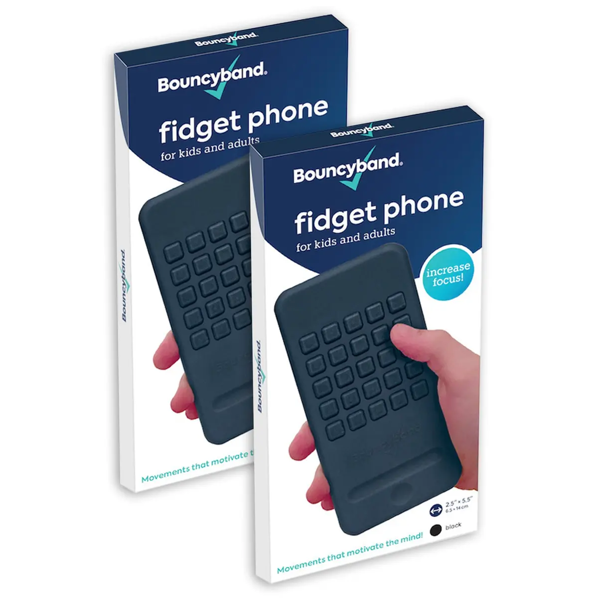 Bouncyband® Fidget Phone Duo Pack - Focus & Fun On-The-Go 1