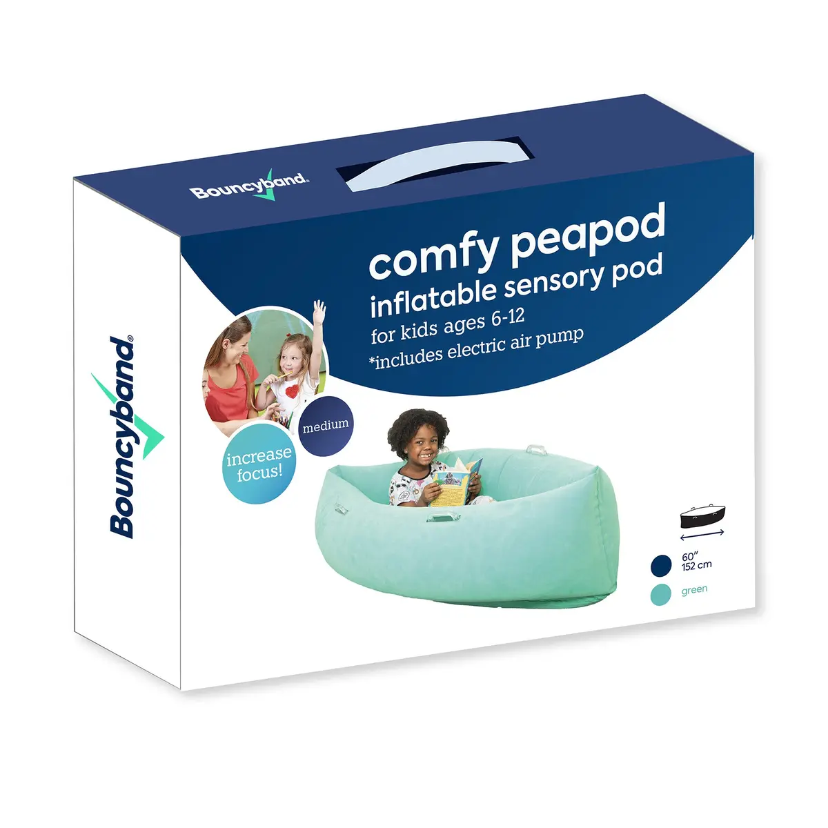 Bouncyband Comfy Hugging Peapod Sensory Pod For Kids 1