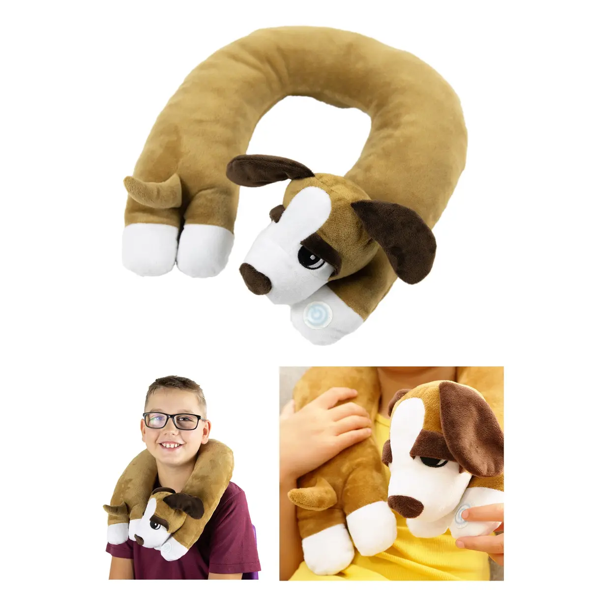 Bouncyband Puppy-Themed Sensory Vibrating Neck Pillow 1