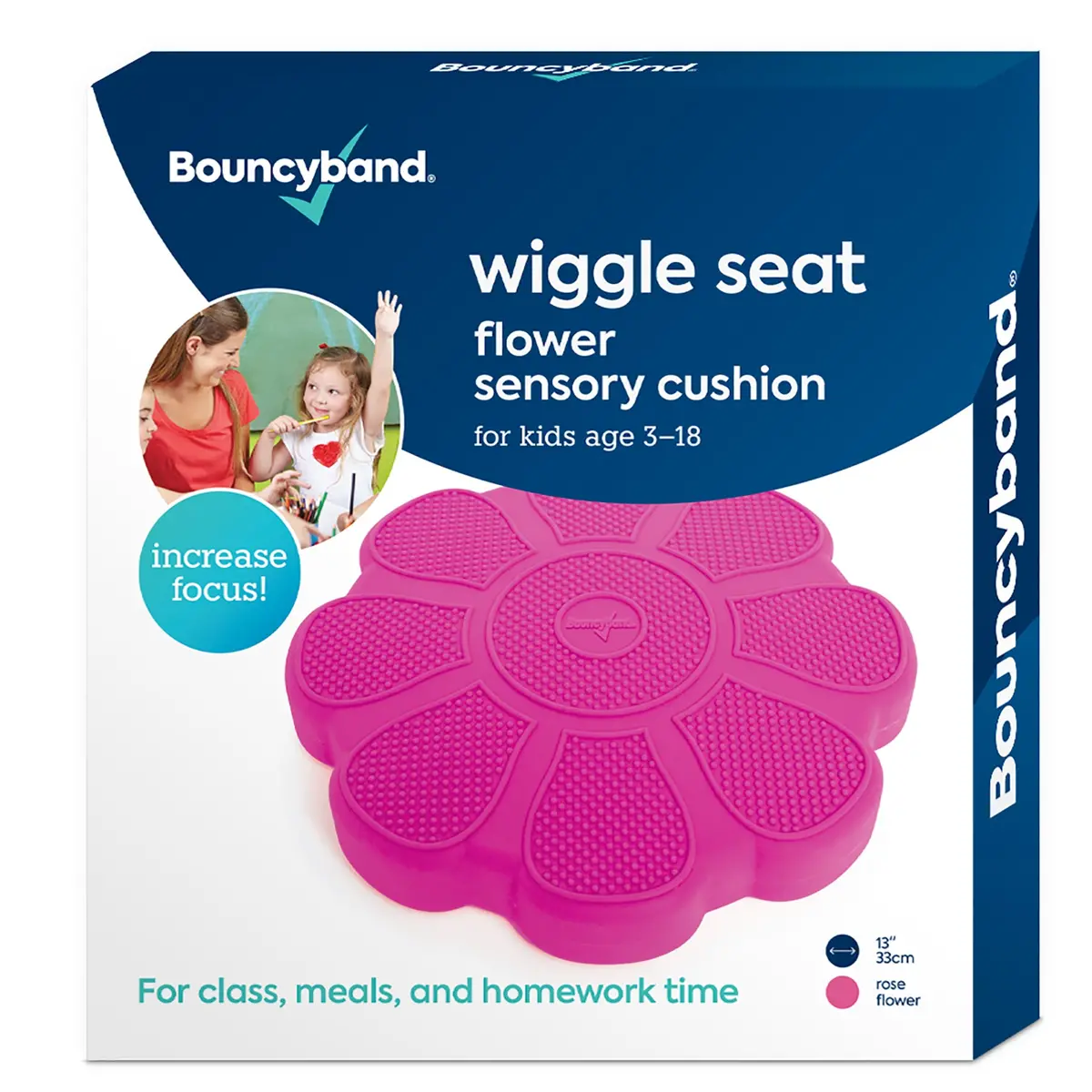 Bouncyband Wiggle Seat Cushary Cushion, Rose Flower 1