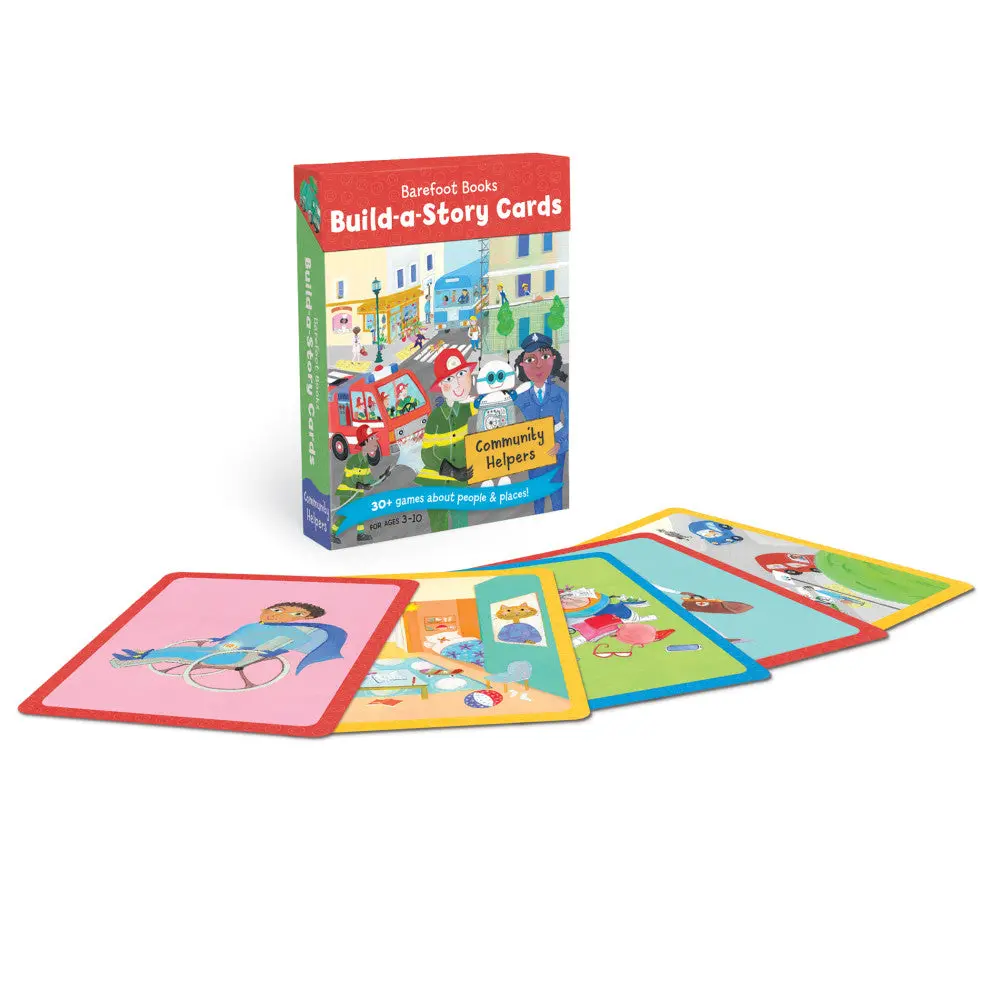 Barefoot Books 36-Piece Build-A-Story Cards: Community Helpers Set 1