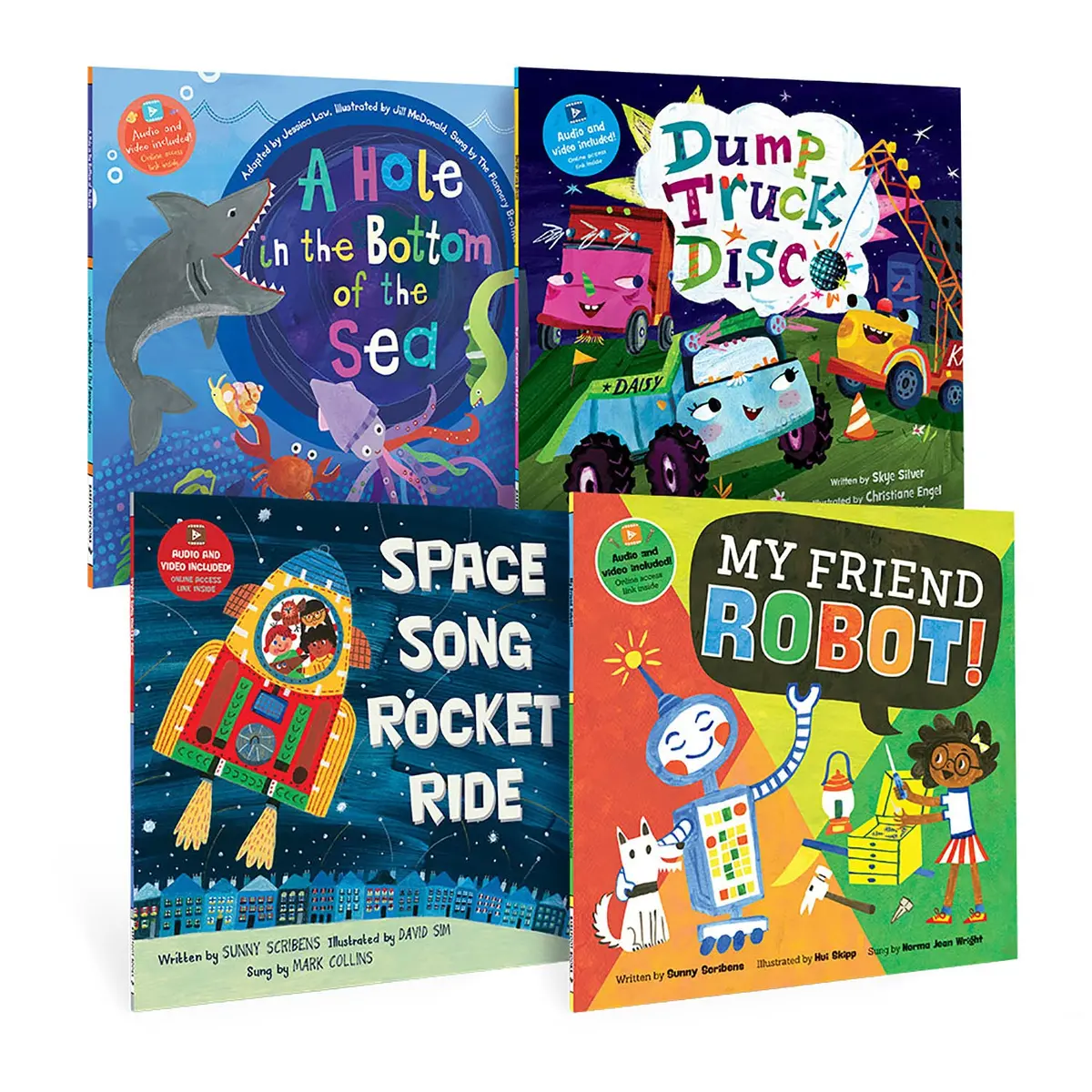 Barefoot Books 4-Piece Kindergarten Steam Singalongs Set 1