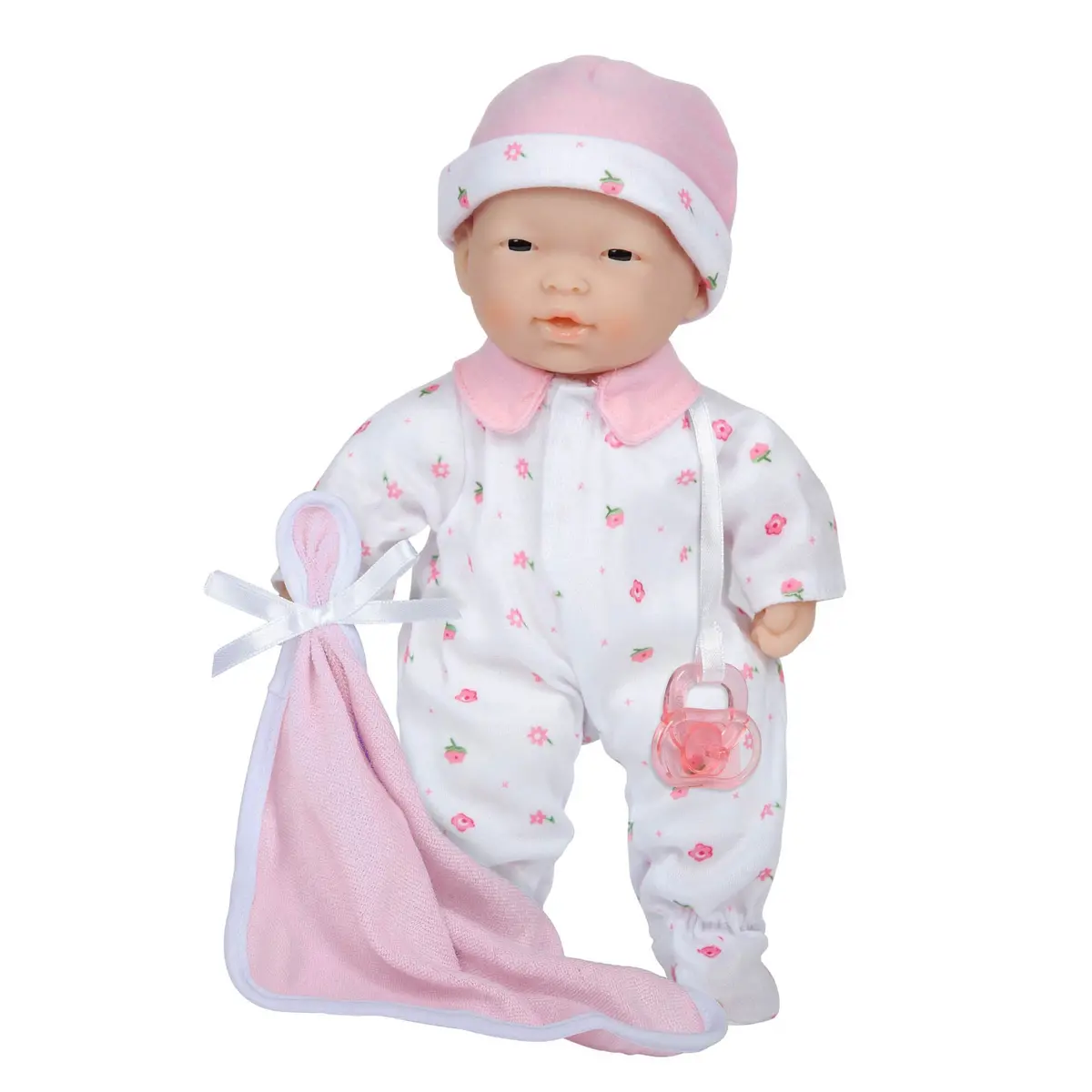 Jc Toys La Baby - 11-Inch Soft Baby Doll With Pink Outfit And Accessories 1