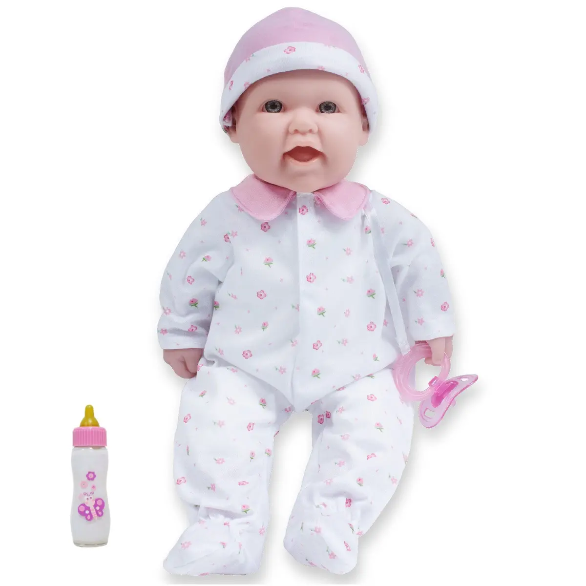 Jc Toys La Baby Soft 16" - Pink Sleeper With Pacifier 1