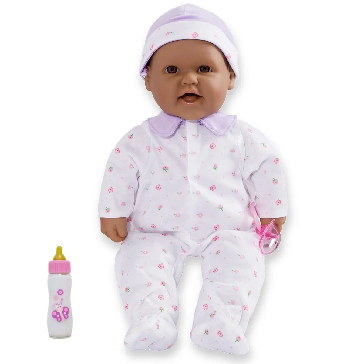 Jc Toys La Baby Soft 16-Inch Doll - Purple Outfit With Pacifier 1