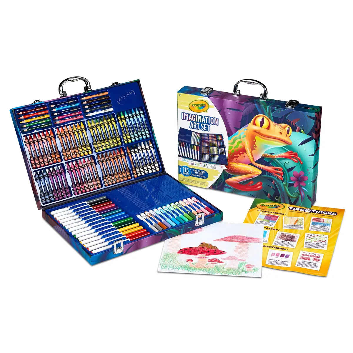 Crayola Imagination Art Case - Colorful Essentials Kit, 115 Pieces 1