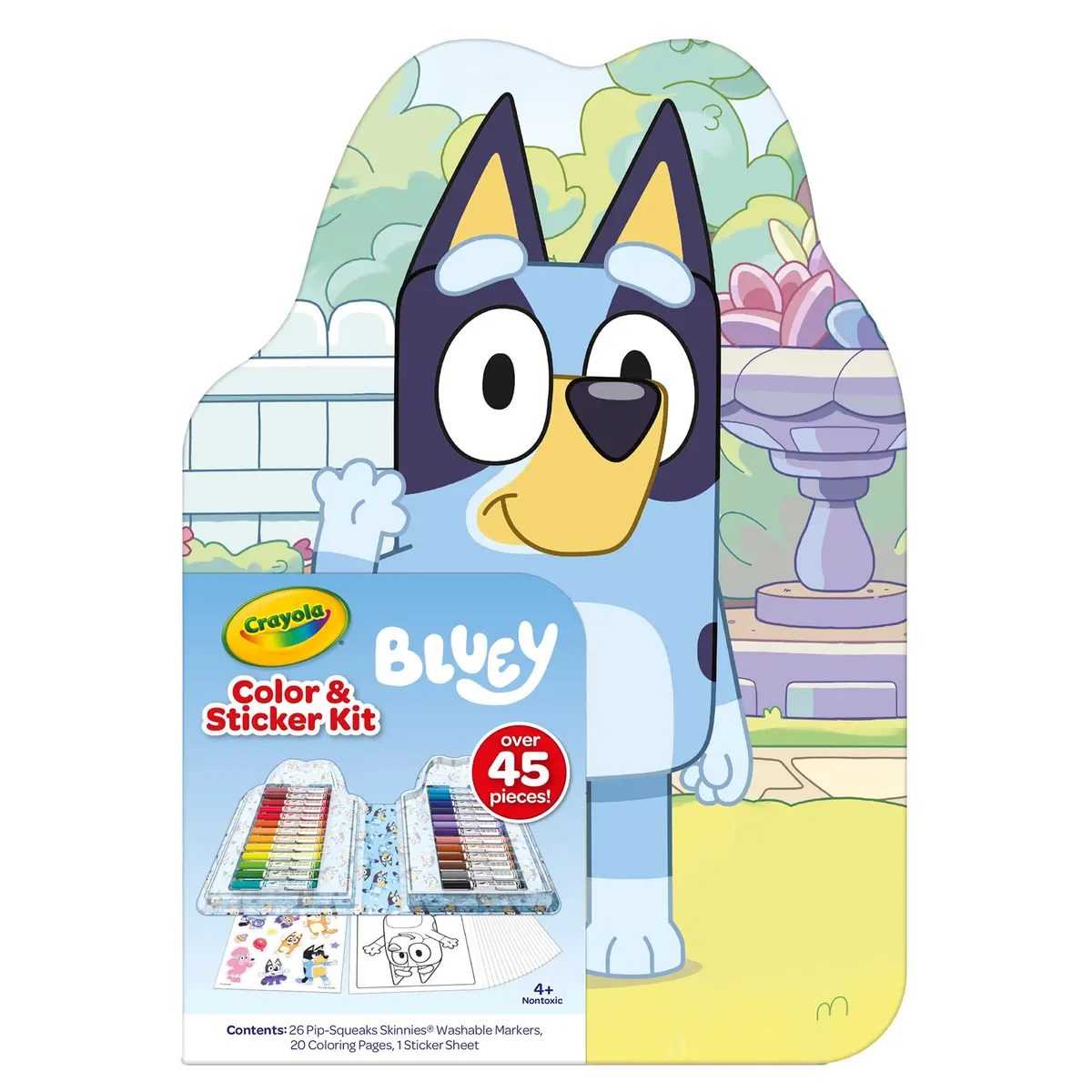 Crayola Bluey Color & Sticker Kit - Creative Art Travel Set 1
