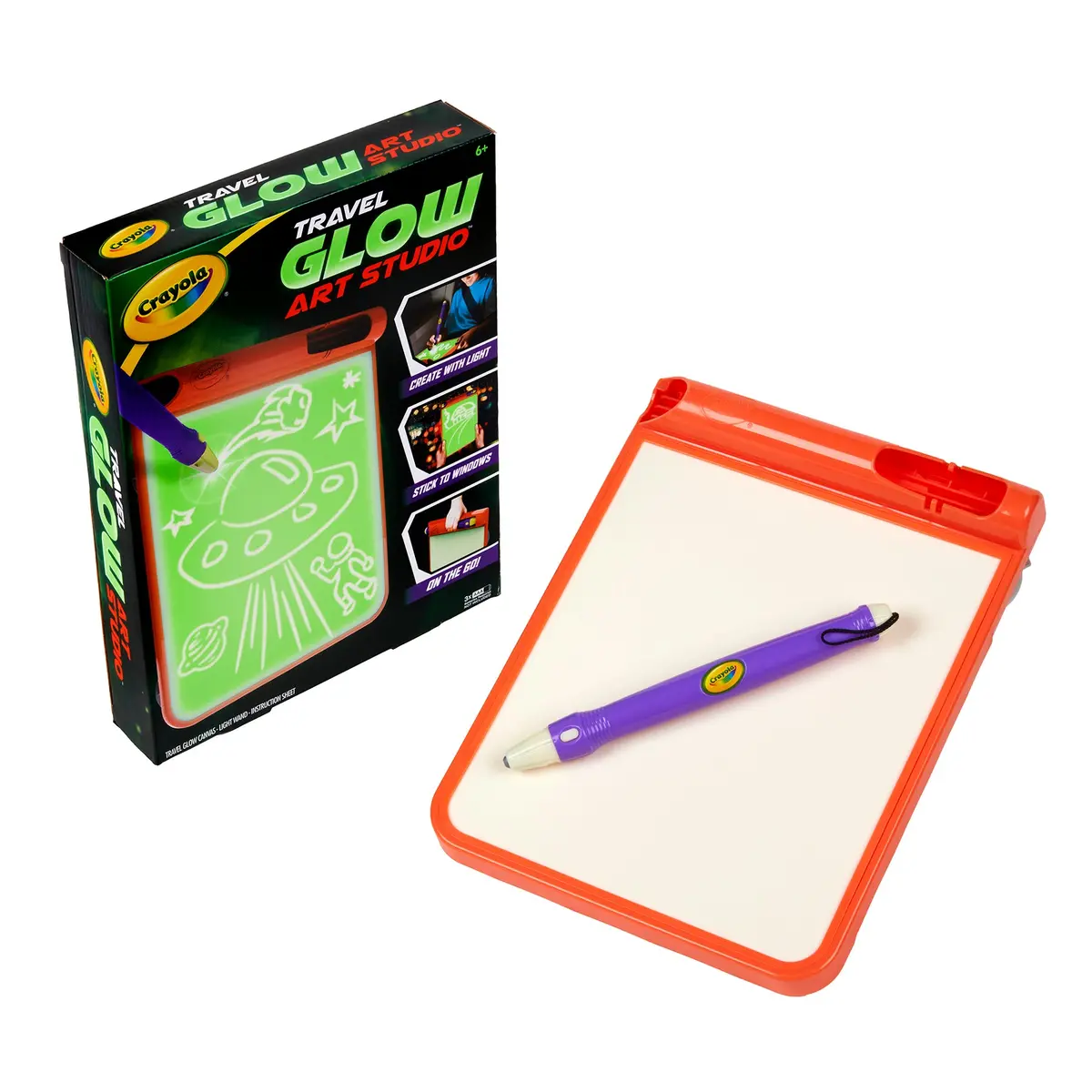 Crayola Travel Glow Art Studio Light-Up Drawing Kit 1